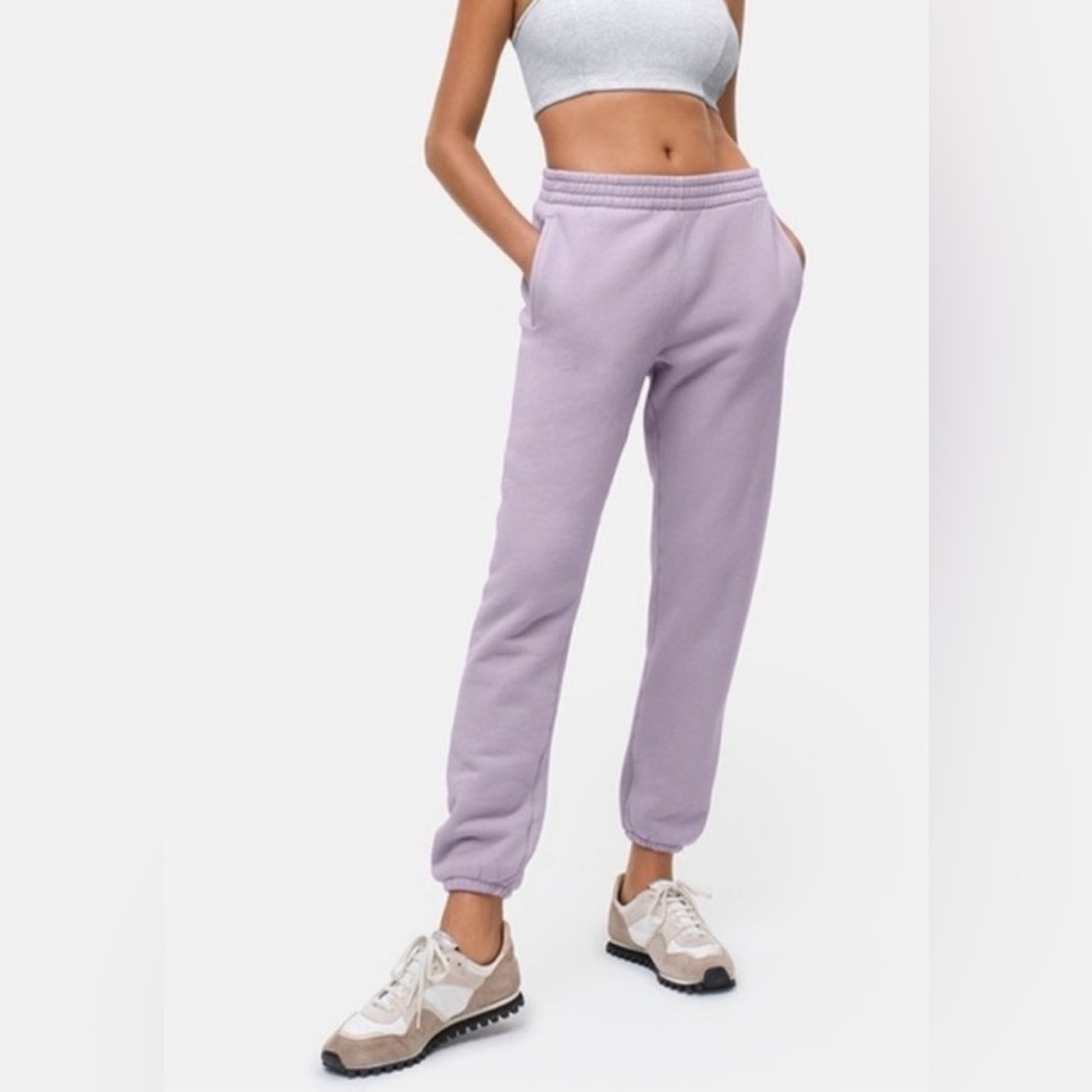 Outdoor Voices Nimbus Cotton Pull On Sweatpants Lavender Size S